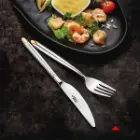 ویژگی سرویس 116 پارچه ناب استیل مدل پالرمو دورطلایی جعبه کادویی
