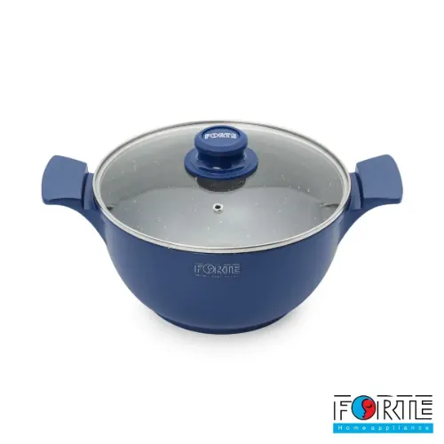 قابلمه گرانیتی فورته مدل اسکار پلاس سایز 28 آبی