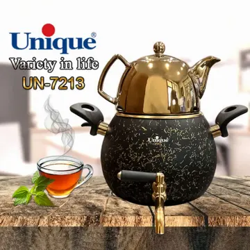 کتری و قوری یونیک UN-7213 طرح کلاسیک 3 لیتری