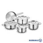 سرویس قابلمه استیل کرکماز 9 پارچه A1660