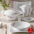 چینی زرین سرویس 6 نفره وینچی الیسه طرح آلبا پلاتینی
