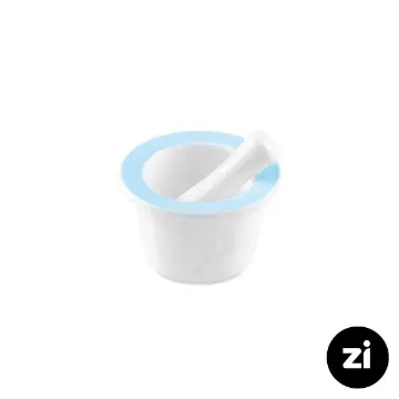 هاون چینی زرین Zi رنگ پاستل آبی