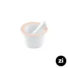 هاون چینی زرین Zi رنگ پاستل گلبهی