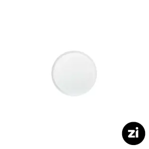 بشقاب تخت چینی زرین (Zi) فرم اس سفید سایز 9