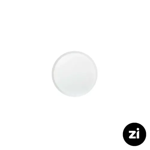 بشقاب تخت چینی زرین (Zi) فرم اس سفید سایز 9