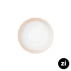 نعلبکی زیر استکانی چینی زرین (Zi) فرم اس سایز 12 طرح پاستل گلبهی