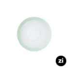 نعلبکی زیر استکانی چینی زرین (Zi) فرم اس سایز 12 طرح پاستل سبز