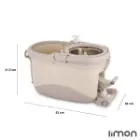 سطل و تی چرخشی پدالی لیمون کرپ