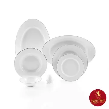 قیمت چینی زرین سرویس 6 نفره غذاخوری ایتالیا اف طرح سمن