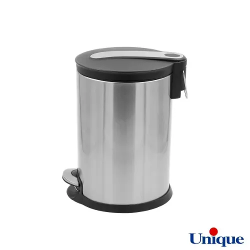 سطل زباله استیل 12 لیتر با آرام بند یونیک UN-4420