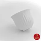 فنجان اسپرسو چینی زرین مدل مهران سفید