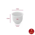 فنجان اسپرسو چینی زرین مدل مهران سفید