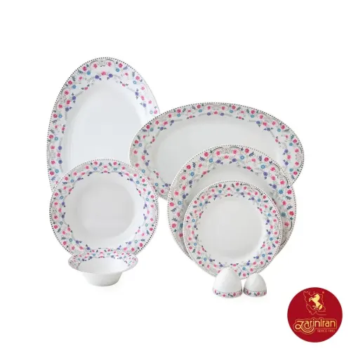 سرویس چینی زرین شهرزاد طرح باغستان