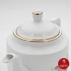 قوری چینی زرین استوانه طرح رزفلاور سایز 8
