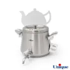 کتری استیل 4 لیتر با قوری چینی یونیک UN-7203