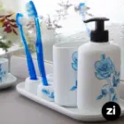 ست سرویس بهداشتی چینی زرین زی هایگن طرح بلو رز