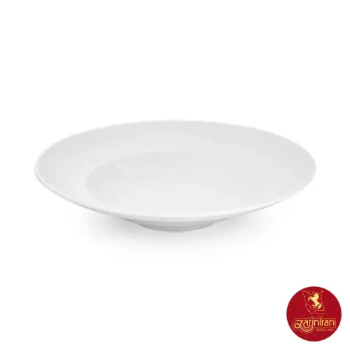 چینی زرین ظرف پاستا (بشقاب گود 30) سفید