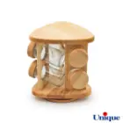 ست جا ادویه ای گردان چوبی یونیک مثلثی 6 تایی UN-6114