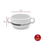 پیاله چینی زرین هتلی 49 دو دسته سایز 10 طرح وگاس