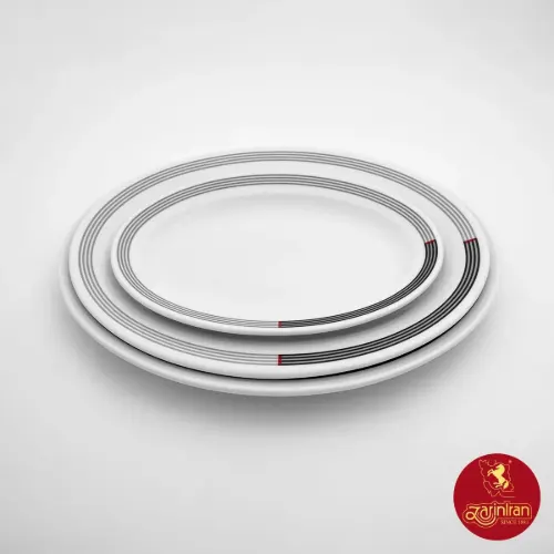 دیس بیضی چینی زرین هتلی 49 سایز 32 طرح وگاس