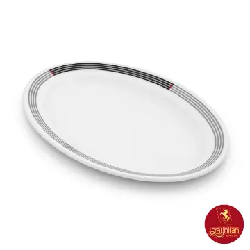 دیس بیضی چینی زرین هتلی 49 سایز 35 طرح وگاس