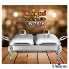 سوفله خوری یونیک دو خانه نگین دار نقره ای UN-3616