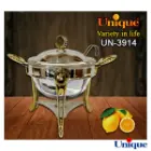 سوپ خوری یونیک نگین دار طلایی UN-3914