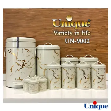 سرویس آشپزخانه یونیک فانتزی 8+4 پارچه کرم ماربل طلایی UN-9002