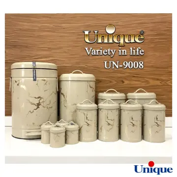 سرویس آشپزخانه یونیک فانتزی 8+4 پارچه نسکافه ماربل طلایی UN-9008