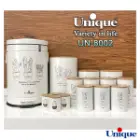سرویس آشپزخانه یونیک 15 پارچه UN-8002 کرم کاکتوس درب بامبو