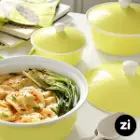قابلمه کوچک چینی زرین سایز 16 پاستل طوسی