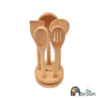 سرویس کفگیر و ملاقه آبرون چوبی 6 پارچه AW510