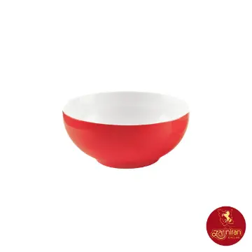 پیاله چینی زرین ایتالیا اف سایز 16 طرح گیلاس 2 عددی