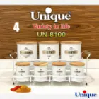 ست ادویه 7 عددی پایه دار یونیک UN-8100