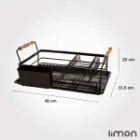آبچکان یک طبقه دسته دار مشکی لیمون
