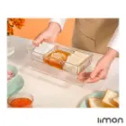 اردو خوری شیشه ای لیمون سه خانه درب اکرولیک