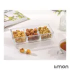 اردو خوری شیشه ای لیمون سه خانه درب اکرولیک