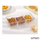 اردو خوری شیشه ای لیمون سه خانه درب اکرولیک
