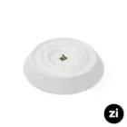 نعلبکی زیر استکانی چینی زرین (Zi) فرم اس سایز 12 طرح پاستل لیمویی