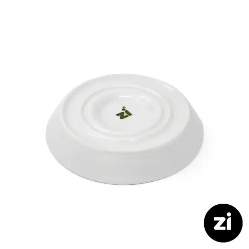 چینی زرین (Zi) فرم اس نعلبکی زیر استکانی سایز 15 طرح پاستل طوسی