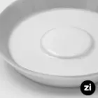 چینی زرین (Zi) فرم اس نعلبکی زیر استکانی سایز 15 طرح پاستل طوسی
