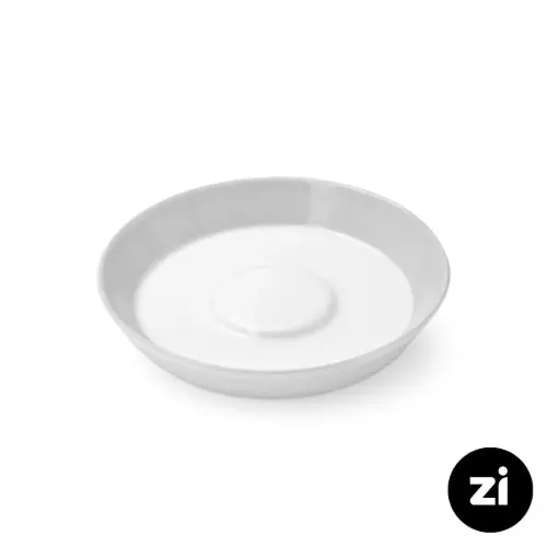 چینی زرین (Zi) فرم اس نعلبکی زیر استکانی سایز 15 طرح پاستل طوسی