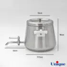 کتری استیل 4 لیتر با قوری چینی یونیک UN-7203