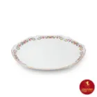 چینی زرین سرویس قاب و قدح هگزان طرح گل گلستان