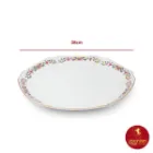 چینی زرین سرویس قاب و قدح هگزان طرح گل گلستان