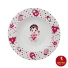 سرویس کودک چینی زرین طرح نیوبرن صورتی 5 پارچه با لیوان