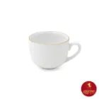 سرویس چای خوری چینی زرین ایتالیا اف طرح زرین لب طلایی 12 پارچه