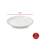 سرویس چای خوری چینی زرین ایتالیا اف طرح زرین لب طلایی 12 پارچه