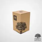 بانکه ادویه شیشه ای با درب چوبی تیریتی قطر 10 ارتفاع 10 مدل G 5010