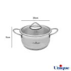 قابلمه استیل یونیک UN-9907 سایز 20